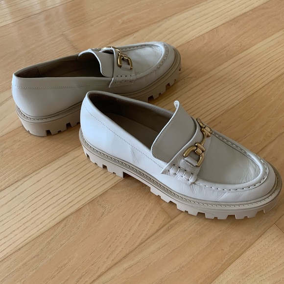 Zara Buckle Leather Loafers - Picture 6 of 6